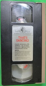 That's Dancing VHS 1986 MGM/UA - Picture 1 of 1