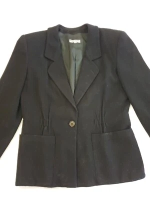 Giorgio Armani размер 42/8 черный шерстяная смесь одиночная кнопка блейзер костюм куртка - Изображение 1 из 4