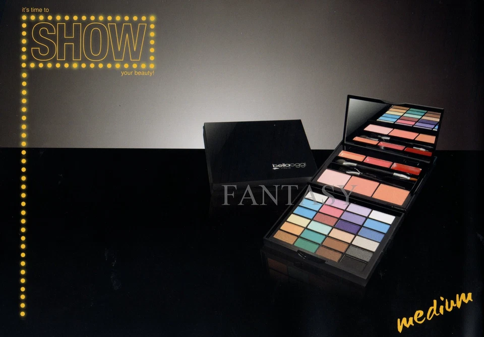  BELLA OGGI ITALIA TROUSSE PALETTE CON  24 OMBRETTI EYESHADOWS SOMBRAS DE OJOS - Immagine 1 di 1