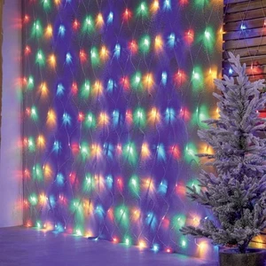 LED Net Lights Mesh Outdoor Curtain Christmas Party Fairy String Lights Mains UK - Picture 1 of 1