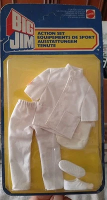 Mattel Big Jim Action Set Tenuta Sportiva Nuovo Accessori Vestiti Vintage - Immagine 1 di 2