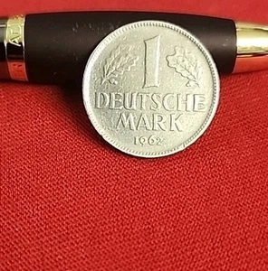 German 1 Deutsche Mark Coin - ISSUED 1962 Free Shipping *** - Picture 1 of 4
