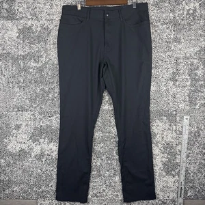 Polo Ralph Lauren Performance Pants Mens 36 X 32 Black Stretch Golf Work - Picture 1 of 8