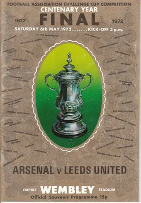 Arsenal v Leeds United 6 May 1972 FA Cup Final Programme - Image 1 of 2