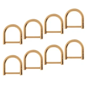  8 Pcs D Rings For Purse Bag Buckles Purse Bag Charm Pendent Purse Hardware For - Foto 1 di 12