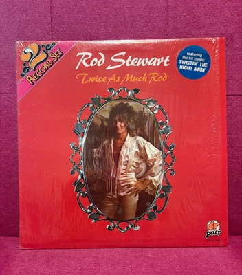 ROD STEWART-Twice As Much Rod-Vinyl LP-2 Record Set-In Shrink w Hype Sticker - Image 1 of 2