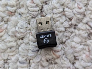 ZEXMTE USB Bluetooth Adapter for PC, 5.0 Bluetooth Dongle Receiver - Photo 1/3