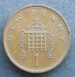 Großbritannien/UK, 1 New Penny 1979, Elizabeth II, vz - Bild 1 von 2