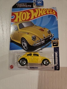 hot wheels transformers bumblebee Yellow Mainline Card In Very Good Shape - Picture 1 of 1