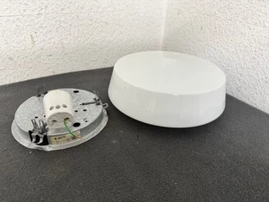 Runde  RZB Lampe Leuchte Deckenlampe Wandlampe Glas Opalglas 60er 70er Nr 1  0 - Bild 1 von 8