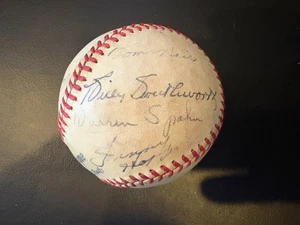 Handsigned 1947 Boston Braves TEAM baseball 15sigs Warren Spahn Billy Southworth - Picture 1 of 5