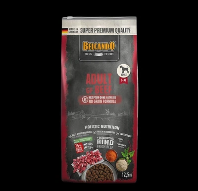 Belcando Adult GF BEEF 12,5 kg Trockenfutter Hundefutter S-XL getreidefrei Rind - Bild 1 von 3