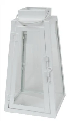 Fusion Products Triangle Lantern - Metal - 9-in - Bright White - Image 1 of 4