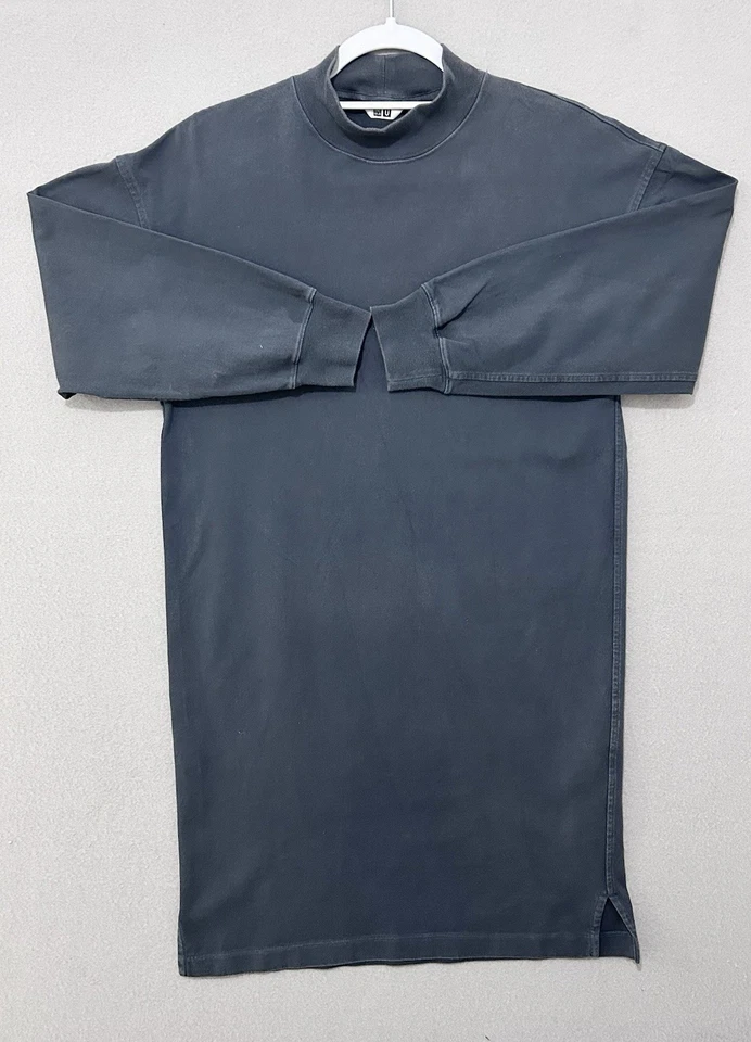 UNIQLO Shirt dress Black Long sleeve Black cowl neck Size Small - Image 1 of 4