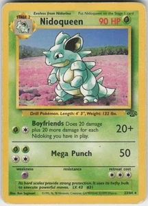 Pokemon TCG Nidoqueen (23) 23/64 Jungle Rare card Unlimited HP - Picture 1 of 2