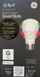 C by GE 60-Watt Full Color Smart A19 LED Light Bulb w/Standard Medium Base - Picture 1 of 1