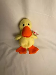 Ty Beanie Baby Quackers L'Anatra Ritirato - Foto 1 di 7