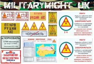 Maßstab 1 32 / 1 35 Tschernobyl Warnschilder Diorama Modell Actionfigur - Bild 1 von 1