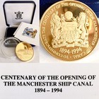 Rare Boxed Medallion “The Centenary of The Manchester Ship Canal” (1894-1994)