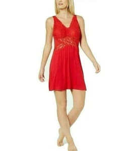 INC International Womens Red Lace Chemise Gown Sleepwear Plus Size XXL NEW - Picture 1 of 8