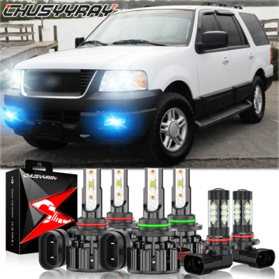 For Ford Expedition 2003-2006 faros LED + faros antiniebla 6x Kit de bombillas - Image 1 of 4