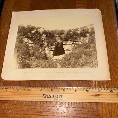 Vintage Epidauros Cyclopaean Bridge Ruins Mounted Mycenaean Architecture Photo - Image 1 of 2