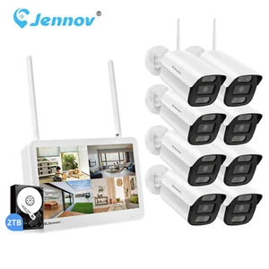 10CH 1TB NVR 5MP Outdoor Wireless Security Camera System WIFI CCTV Night Vision - Picture 1 of 13