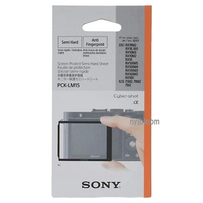 New SONY PCK-LM15 LCD Screen Protector for RX100V, Alpha7II/7RII/7SII, RX1RII - Image 1 of 3