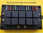 For Car Marine 18 Way Blade Fuse Holder & 10 Way Relay Socket Box With Terminals