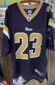 Rare Brian Leonard #23 Navy Blue St. Louis Rams Jersey | Reebok NFL  Size L nwot - Bild 1 von 6