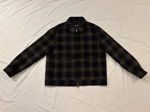 Madewell Men’s Plaid Zip-Front Jacket in Italian Fabric, Size Medium - Picture 1 of 12
