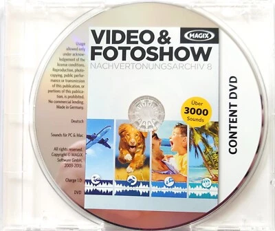 Magix Video & Fotoshow - Nachvertonungsarchiv 8 mit über 3000 Sounds - Bild 1 von 3
