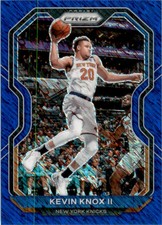 2020-21 Panini Prizm Prizms Blue Shimmer #163 Kevin Knox II /35