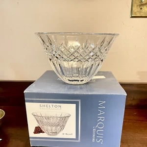 Waterford Crystal: Shleton 8" Bowl IOB Decorative Glassware - Picture 1 of 12