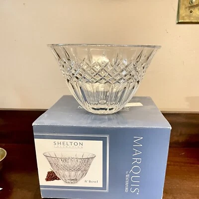 Marquis By Waterford: Shleton 8" Bowl IOB APPEARS NEVER USED Decorative Display - Image 1 of 4
