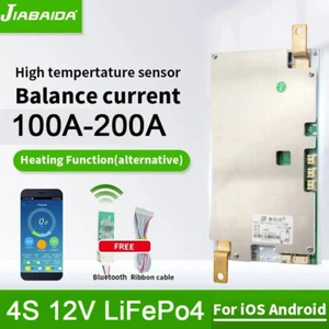 JBD 4S 12V 100A-200A LiFePO4 Smart BMS Protection Board Balance with Bluetooth - Bild 1 von 17
