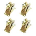 Superior Quality Steel Cable Pulley Set 4PCs Dual Bearings 18mm Rope Compatible