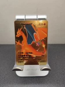 Pokemon Charizard V 220 HP Gold Foil Fan Art Card 079/073 - Picture 1 of 2