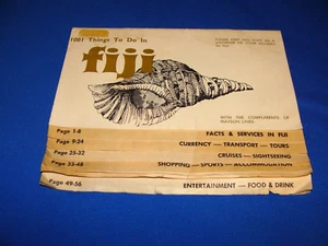 De colección 1001 cosas que hacer en Fiji guía de visitantes cumplidos de Matson Lines 1969 - Imagen 1 de 14
