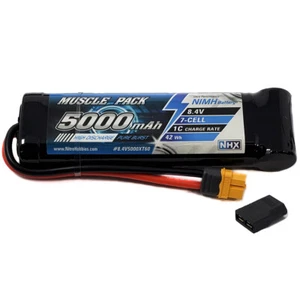 NHX Muscle Pack 8.4V 5000mAh 7-Cell Nimh Battery w/ Traxxas Adapter - Picture 1 of 3