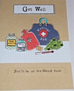 Get Well Card. You'll be on the Mend Soon. Simple Wishes Range of Cards.  - Picture 1 of 4