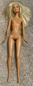 Barbie Medium Long Blonde Hair Blue Eyes NUDE 1999 Mattel 12" - Picture 1 of 3