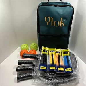 Ylok 4 Paddle Pickle 4 Ball Set And Shoulder Bag/Accessories - Picture 1 of 6