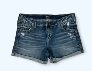 SILVER SAM DENIM WOMENS JEAN SHORTS 31 - Picture 1 of 5