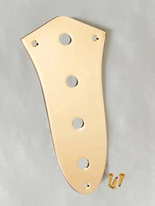 Guitar Control Plate For Fender Jazz Bass 4 Hole Guitar Parts Replacement Gold - Picture 1 of 2