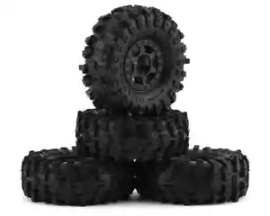 Pro-Line 1/24 Mickey Thompson Baja Pro X F/R 1.0" MTD 7mm Black Holcomb - Picture 1 of 5