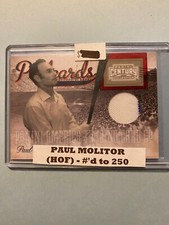 A26,154 - 2010 Panini Century Postcards Materials #20 Paul Molitor Jersey/250