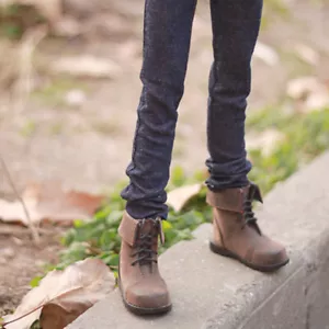 1/4 BJD Shoes MSD Dollfie DREAM Brown Nubuck leather Boots MID DOD LUTS SOOM AOD - Picture 1 of 6