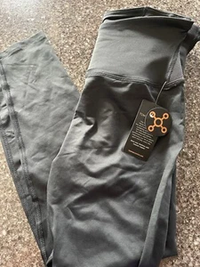 TOMMIE COPPER Womens Black Lower Back Support Leggings XL 1521WR - Picture 1 of 4