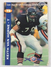 NFL 1995 Chicago Bears 10th Anniversary Super Bowl Card-Keith Van Horne